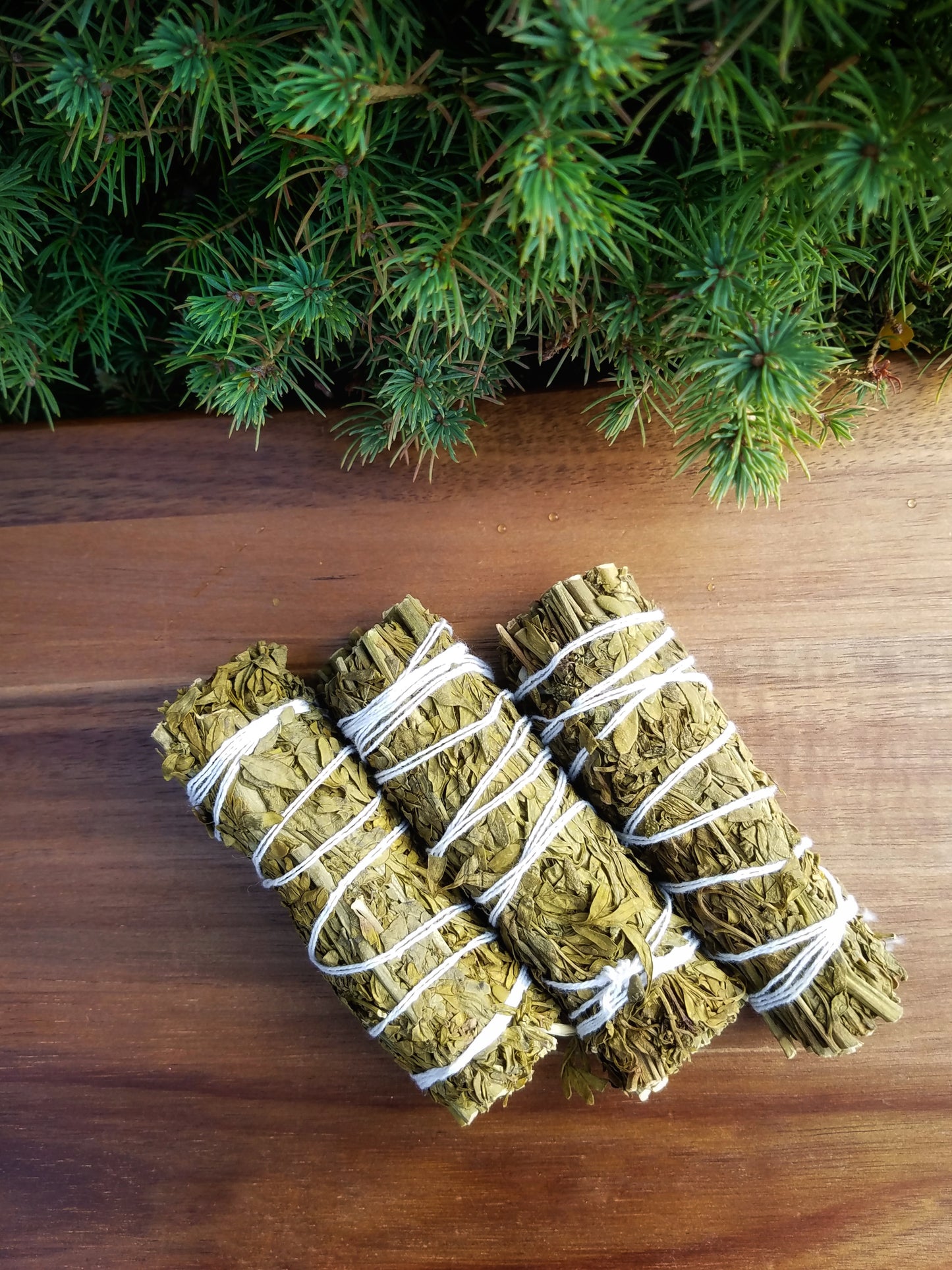 Rue Smudge Wand Smoke Cleanse Ritual House Smudging Cleanse Sage Stick Natural Incense Smudging Dried Herb Bundle Altar Tool