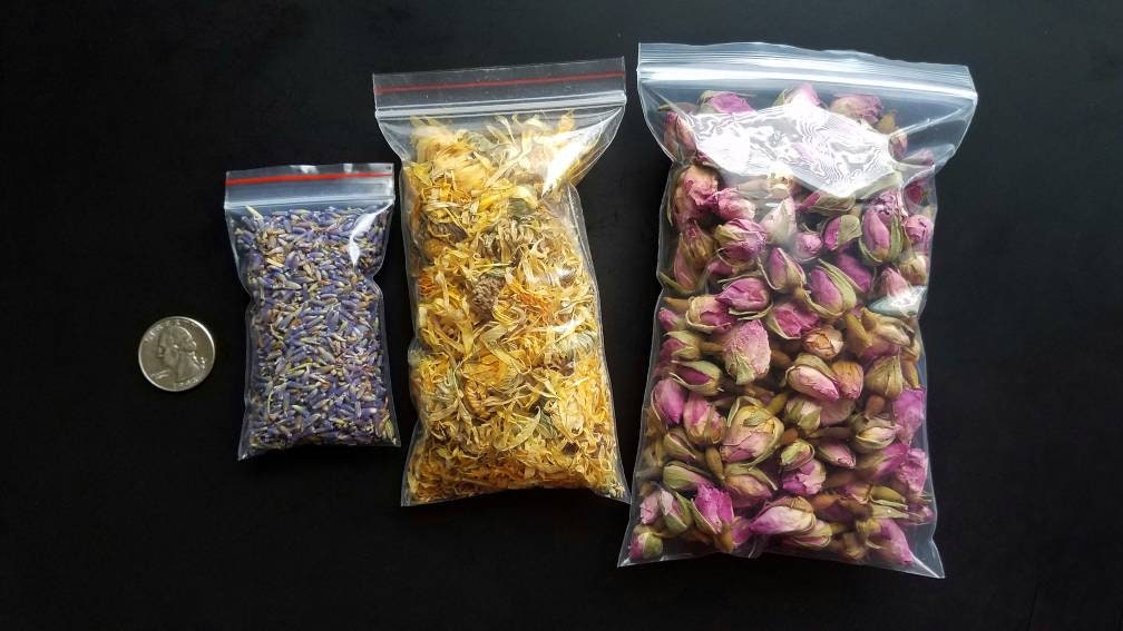 Apothecary Starter Kit Dried Herb Sampler Herbalism Ritual Wild Herbs Chakra Organic Wildcrafted Herbal Set Survivalist Learning