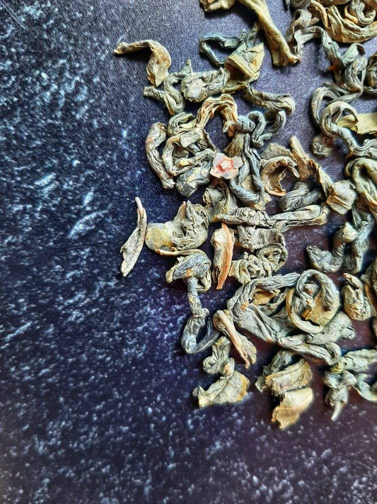 Young Hyson Green Tea Hand Rolled Loose Leaf Tea, Black and White Tea, Tea Sample Set, Tea Lover Gifts, Teas of the World, camellia sinensis