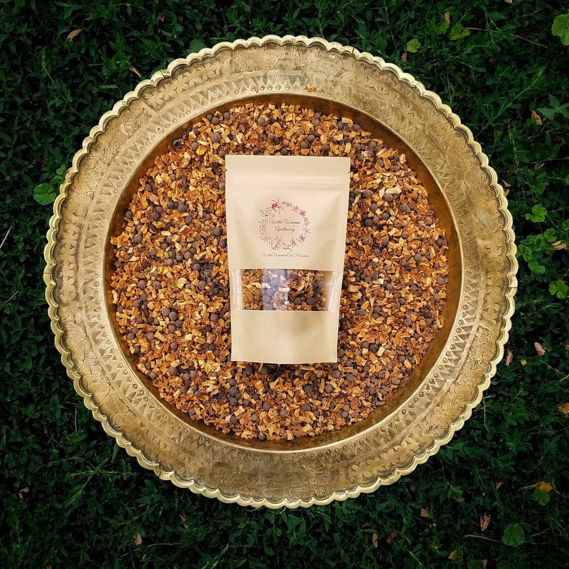 Tea Of The Month Loose Leaf Tea Blend, handcrafted artisan wildcrafted organic loose leaf gourmet herbal tea, all natural tea bag