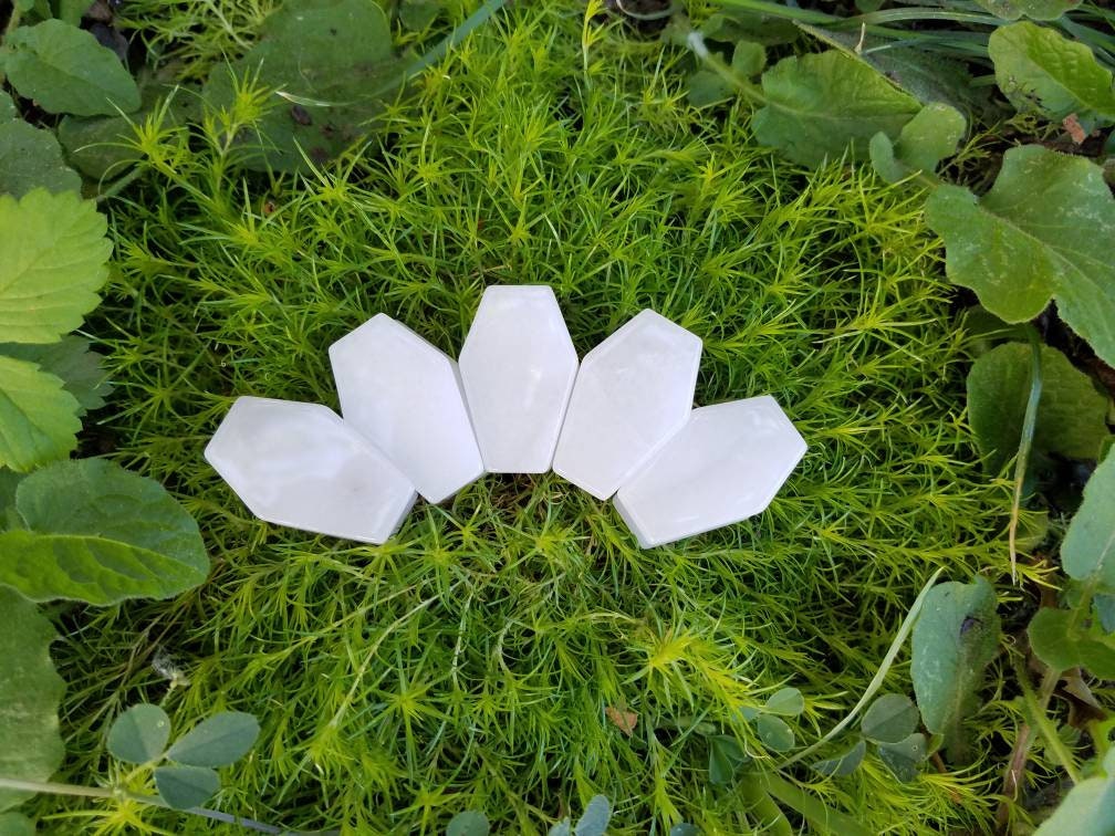 Crystal Coffin Carving Palm Stone Gothcore Decor, goth girl crystals, wire wrapping craft supply, diy witch jewelry supply altar offerings