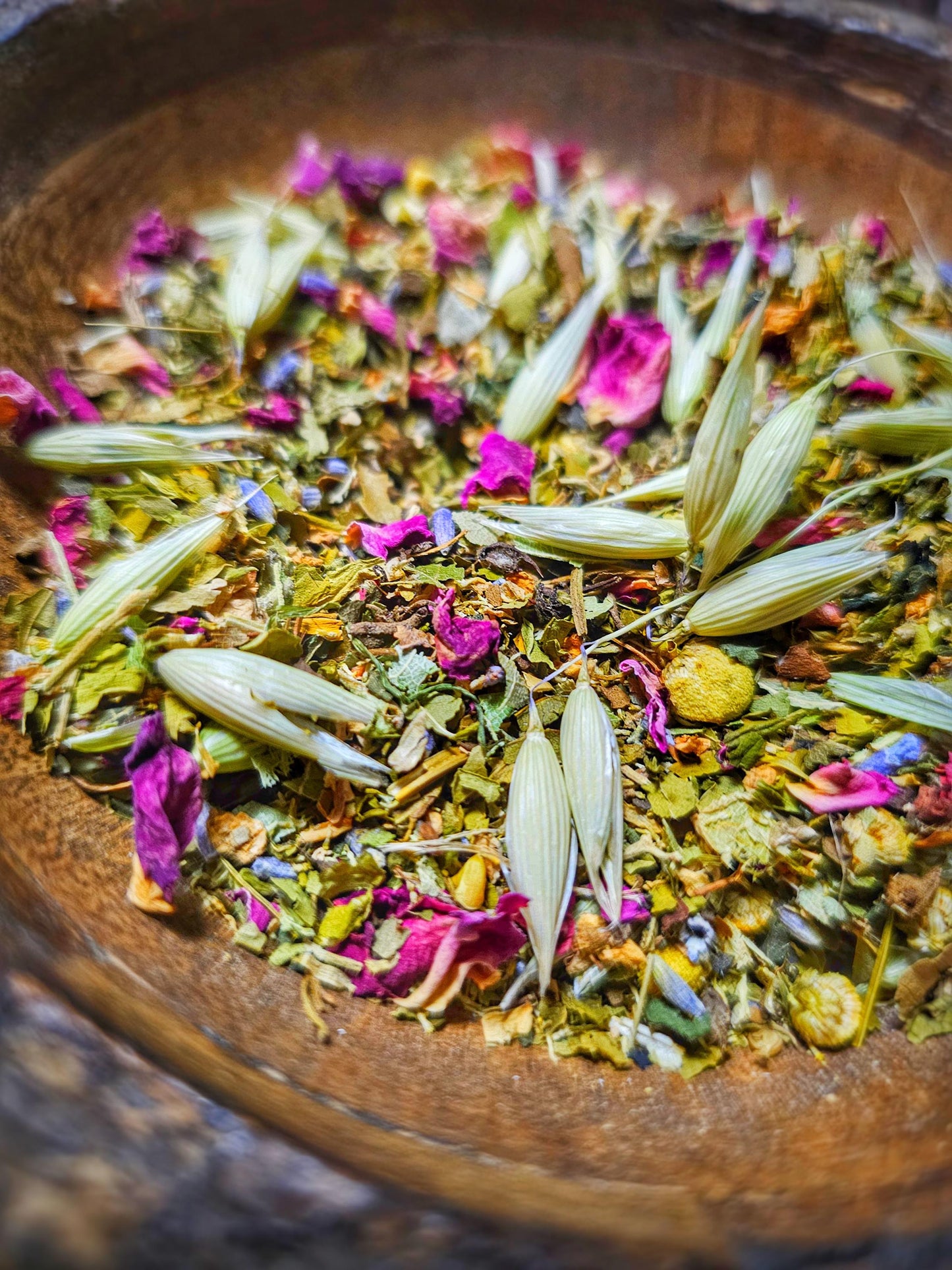 Darkest Night Herbal Loose Leaf Tea Blend for heartbreak difficult times, all natural handcrafted artisan wildcrafted organic loose tea