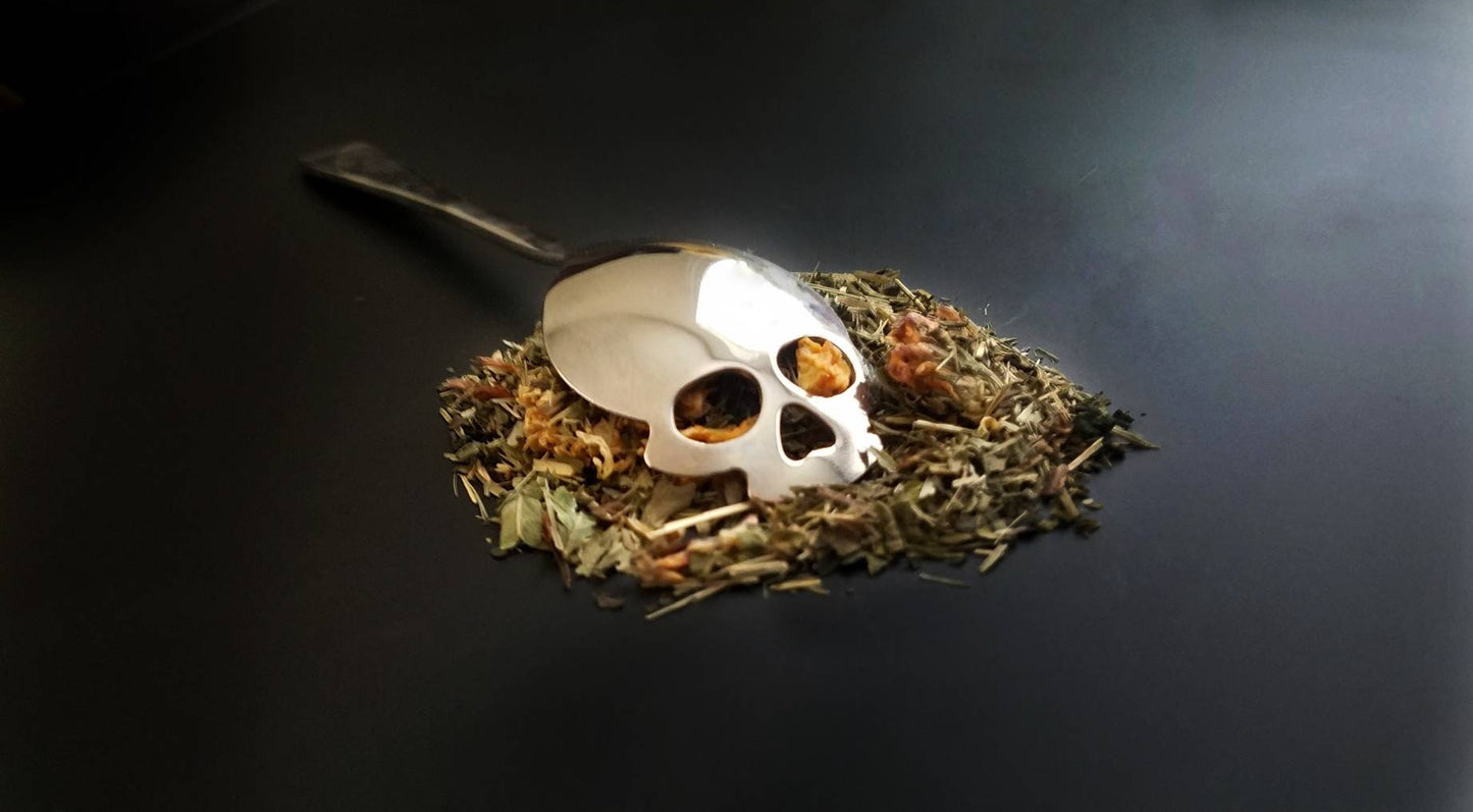 After Dark Dream Work and Sleep Loose Leaf Tea Blend, all natural handcrafted artisan wildcrafted organic loose leaf herbal tea
