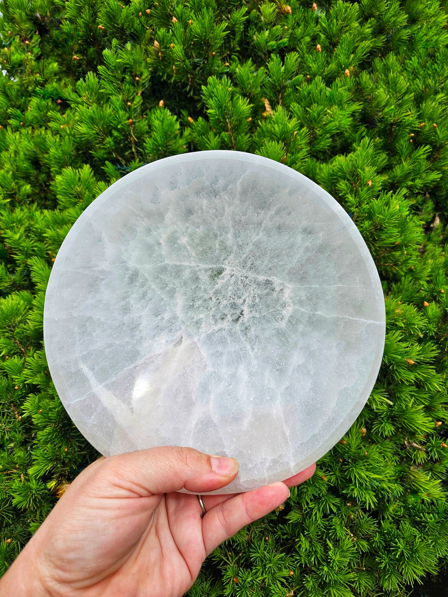 Selenite Offering Bowl, Carved Genuine Crystal Altar Tools, Natural Hand Carved Gemstone Satin Spar Bowl, Jewelry Trinket Dish
