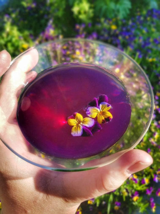 Blue Butterfly Pea Flower Loose Leaf Tea, all natural color changing magical teas,organic artisan gourmet caffeine free herbal tea drink mix
