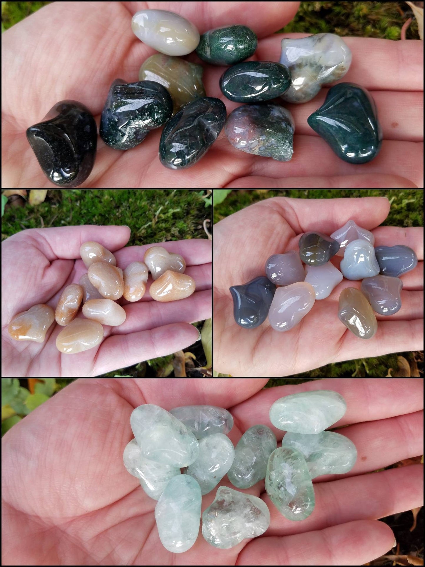 Crystal Heart Carving pocket stone, genuine stone meditation crystal, wire wrapping craft supplies, diy witch jewelry supply