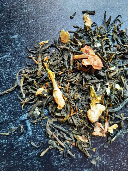 Jasmine Green Tea Twisted Leaf Loose Leaf Tea Blend, Black Tea, Green Tea, White Tea, Tea Sample Set, Gift for Tea Lover, Teas of the World