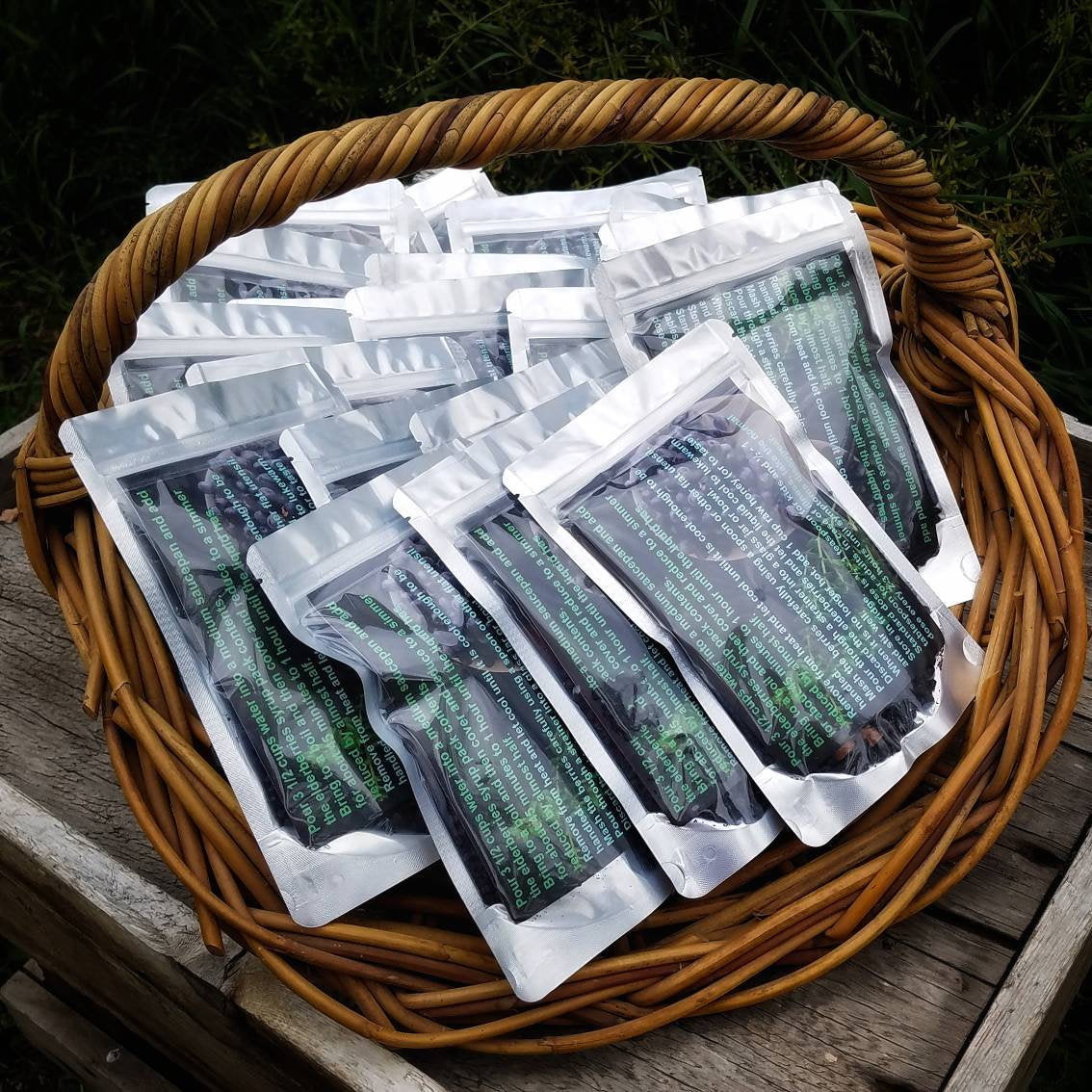 Organic DIY Elderberry Syrup Kit, organic black elderberries, recipe card