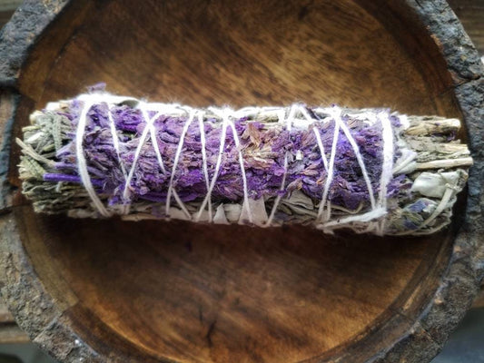 Lavender Smudge Wands California White Sage Smoke Cleansing Ritual House Smudging Sage Sticks Natural Incense Dried Herb Bundles Altar Tools