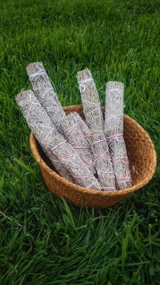 BLUE Sage Smudge Wand Smoke Cleansing Ritual House Smudging Cleanse Native Blue Sage Natural Incense Smudging Dried Sage Herb Altar Tools