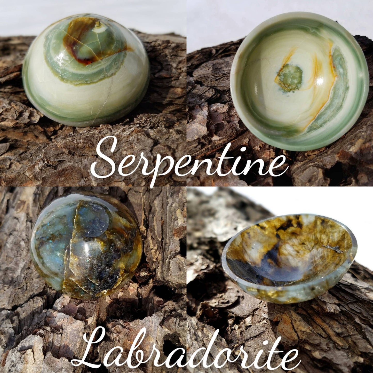 Carved Crystal Bowls, Crystal Altar Offering Dish Tools, Natural Hand Carved Gemstone for Reiki Work, Jewelry Trinket Bowl