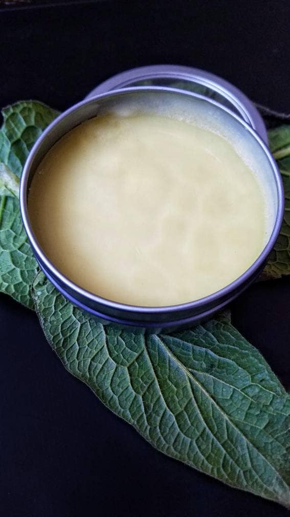 Simply Comfrey Salve, Organic Herbal Balm for Dry Skin, Unscented Botanical Natural Skin Moisturizer for Overworked Areas