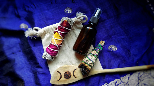 Smokeless Smudge Spray, Aromatherapy Aura Cleansing Sprays, House Protection Herbal Cleansing Spray, Energy Room Clearing, Sage Palo Santo