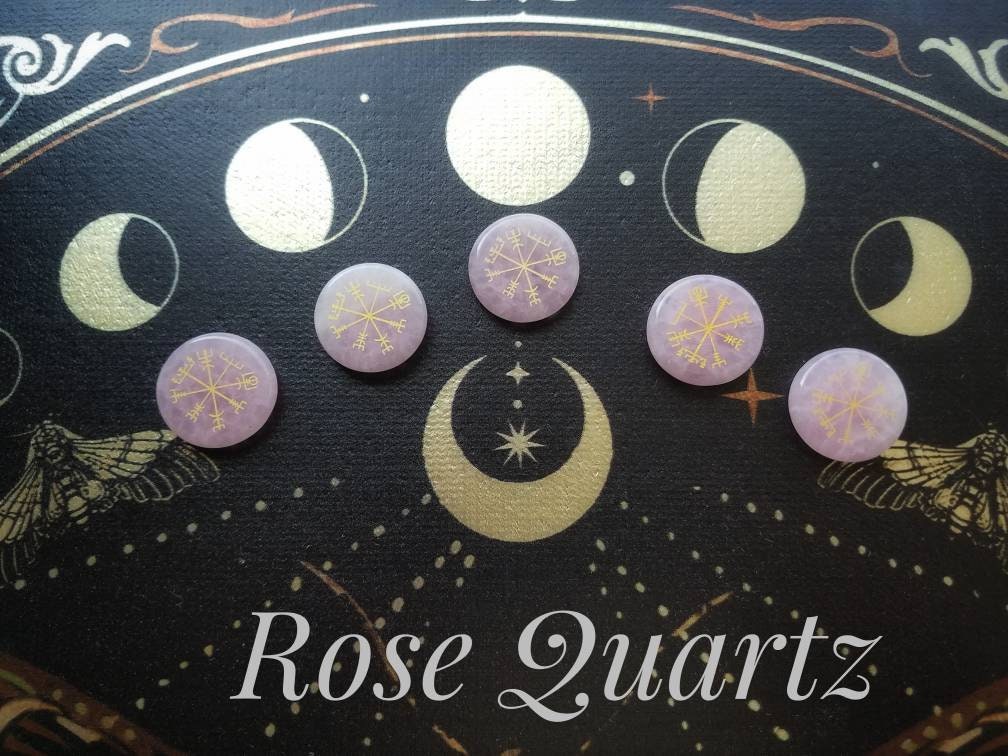 Norse VEGVISIR crystals meditation pocket stone, natural stone crystal, wire wrap craft crystal, diy witch jewelry supply