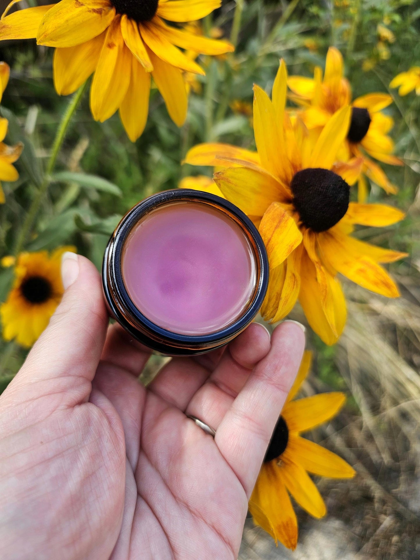 Simply Rose Salve with Rosehip Seed Oil, organic herbal balm ethically created botanically infused handcrafted salve
