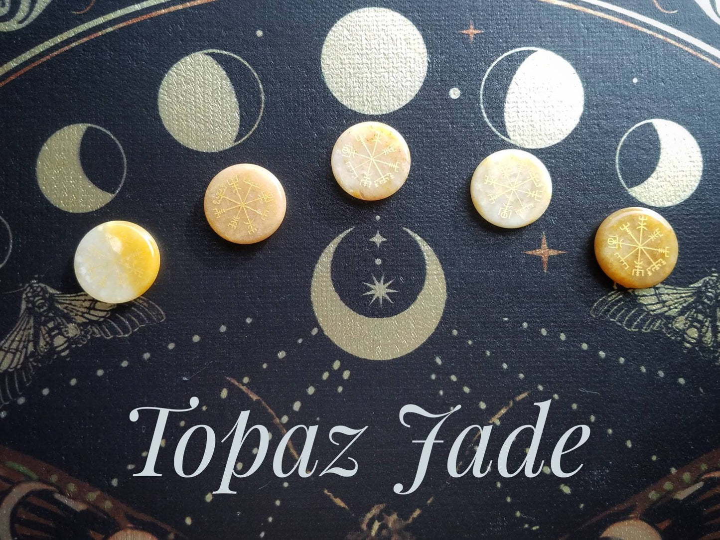 Norse VEGVISIR crystals meditation pocket stone, natural stone crystal, wire wrap craft crystal, diy witch jewelry supply