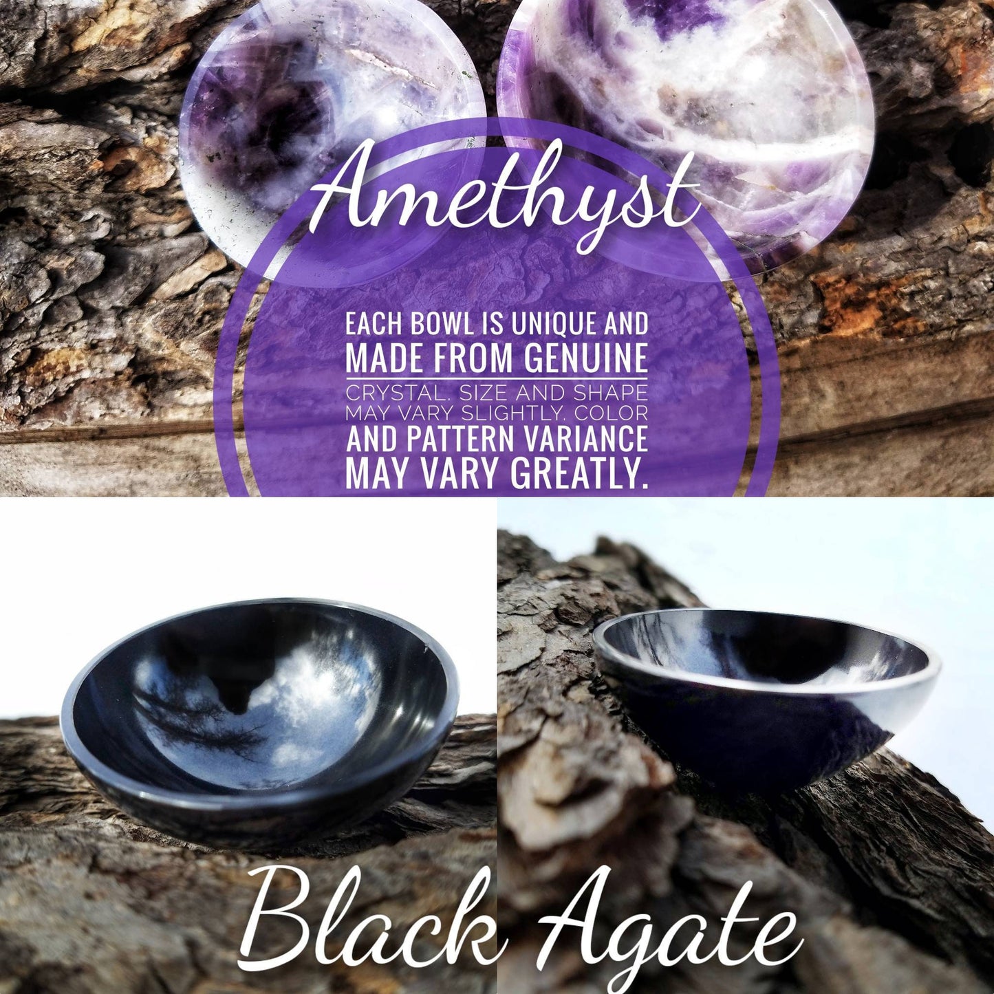 Carved Crystal Bowls, Crystal Altar Offering Dish Tools, Natural Hand Carved Gemstone for Reiki Work, Jewelry Trinket Bowl