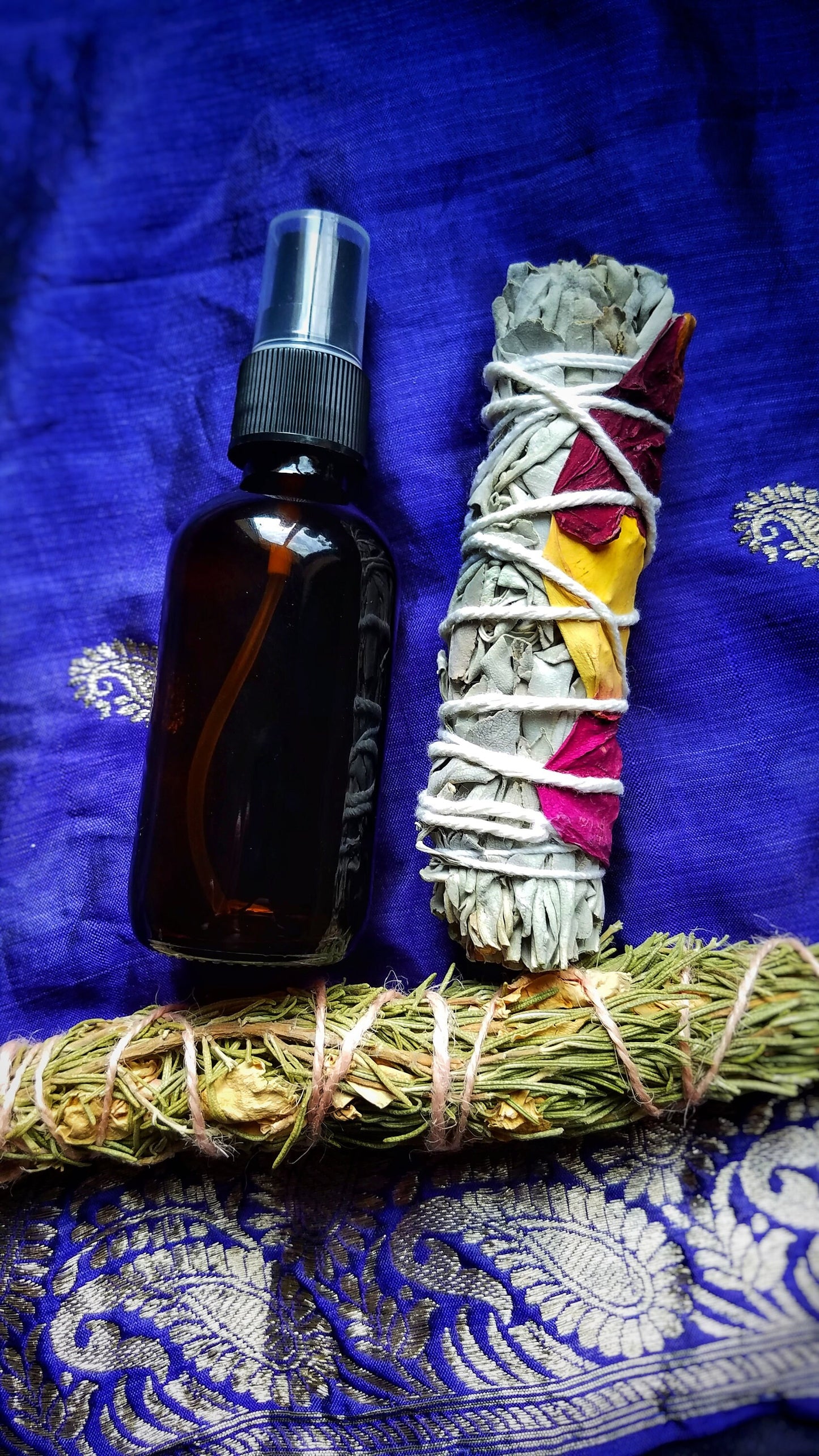 Smokeless Smudge Spray, Aromatherapy Aura Cleansing Sprays, House Protection Herbal Cleansing Spray, Energy Room Clearing, Sage Palo Santo