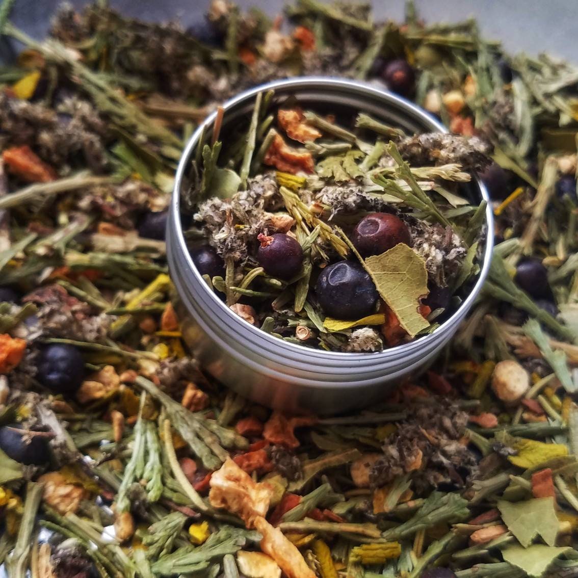 Fairy Invocation Loose Leaf Tea Blend, handcrafted artisan wildcrafted organic gourmet herbal tea, all natural tea bag, fair folk, fae work