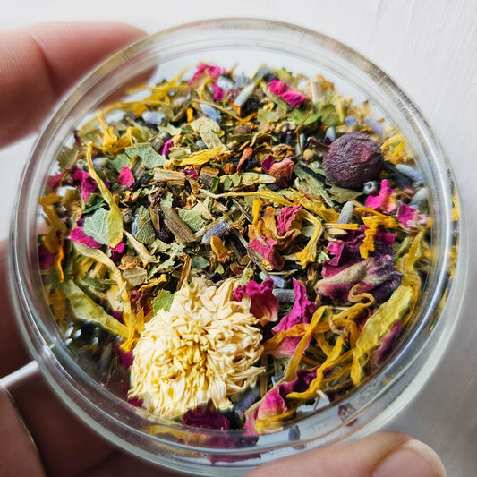 The Muse Loose Leaf Tea Blend, Grow Inspire Create & Share all natural handcrafted artisan wildcrafted organic gourmet herbal loose leaf tea