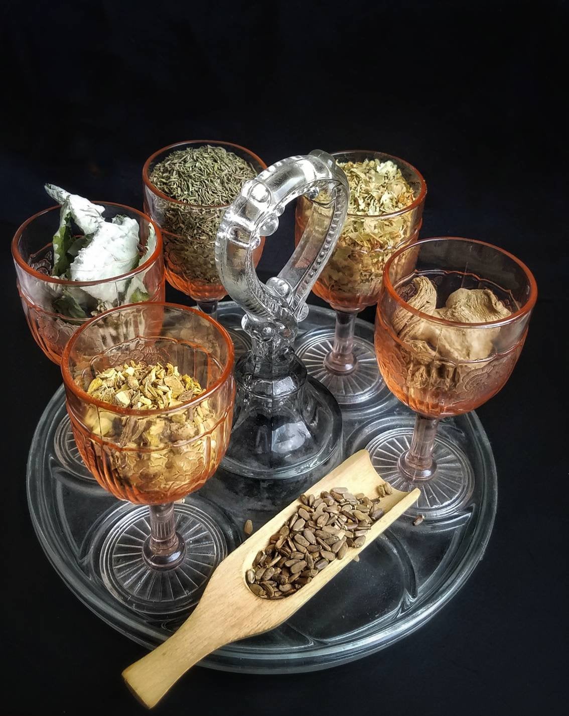Apothecary Starter Kit Dried Herb Sampler Herbalism Ritual Wild Herbs Chakra Organic Wildcrafted Herbal Set Survivalist Learning