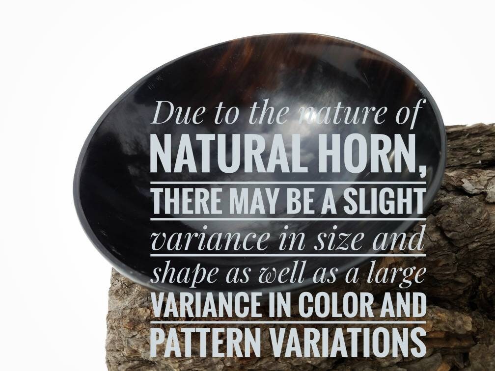 Buffalo Horn Scrying Bowl, Large Hand Carved Polished Buffalo Horn Offering Dish Southwest Decor, Jewelry Trinket Dish, Divination Tool Seer