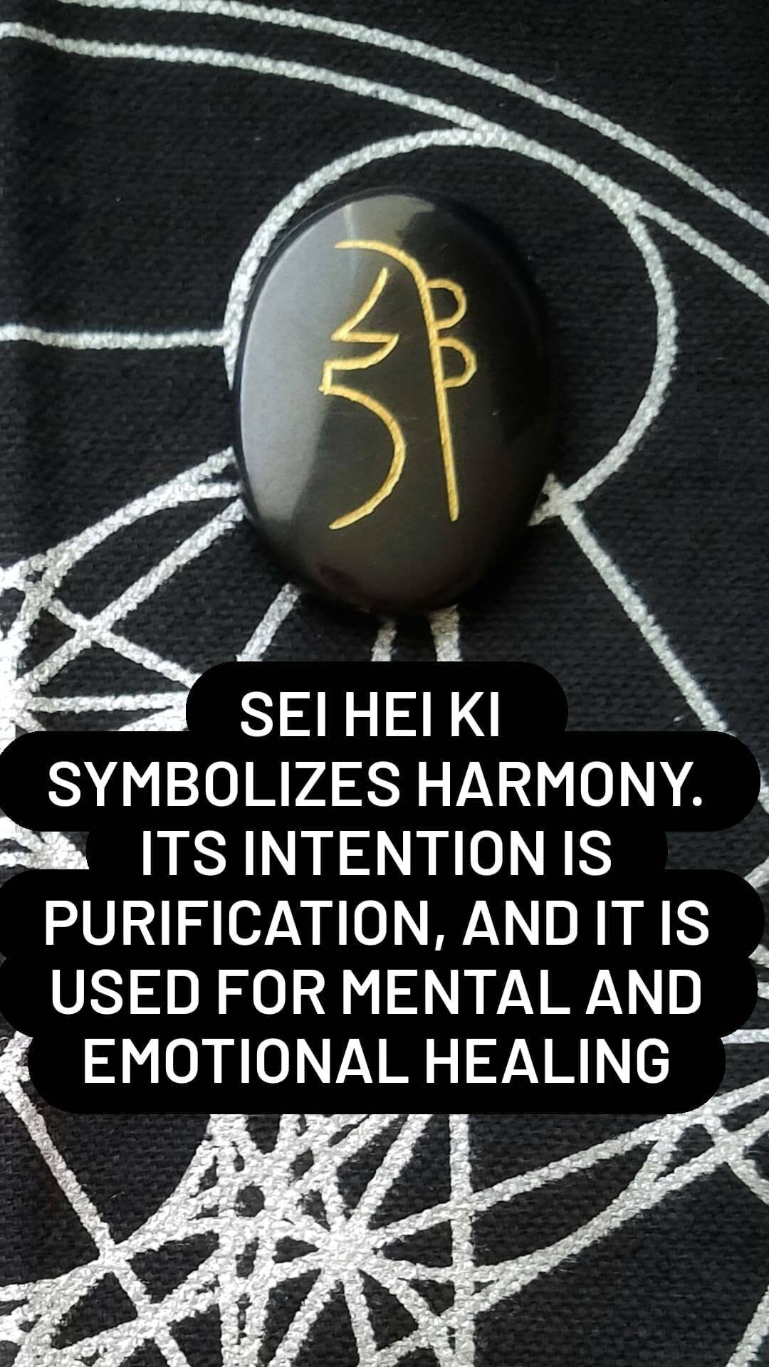Usui Reiki Stones Symbol Sets, Engraved Meditation Spiritual Crystals, Genuine Carved Gemstone, Usui Shiki Ryoho Attunement