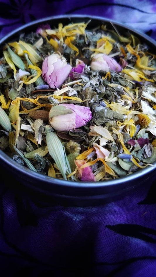 Witchy Tea Blends, Psychic Divination, Lucid Dreaming, Astral Projection, Third Eye Chakra Work Rituals, Vibe High Witch Magical Tea Bags