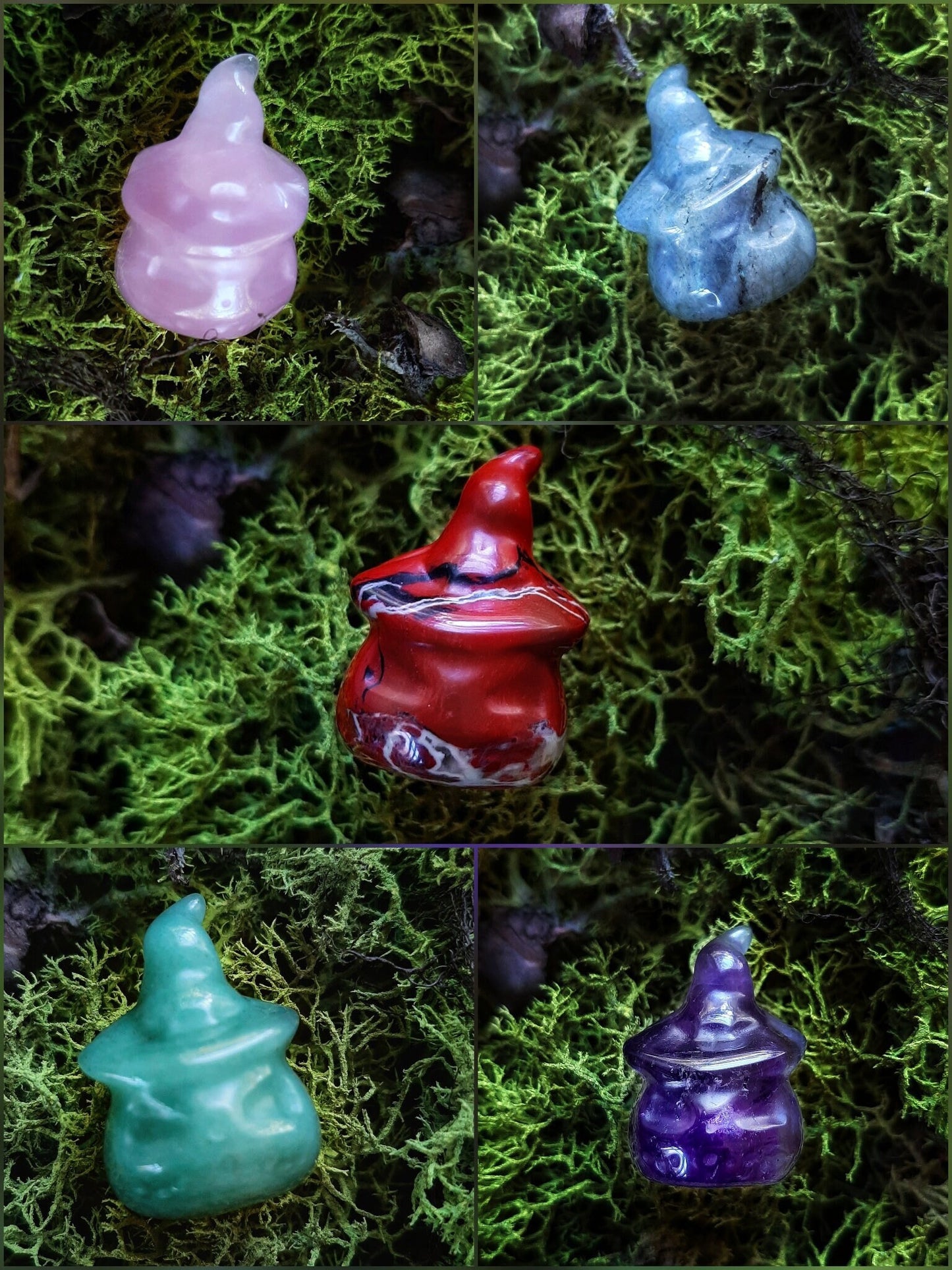 Crystal Pumpkin Crystal Carving Jack O'Lantern with hat Spooky Aesthetic Decor, gothcore crystals, wire wrap craft, witch hat jewelry supply