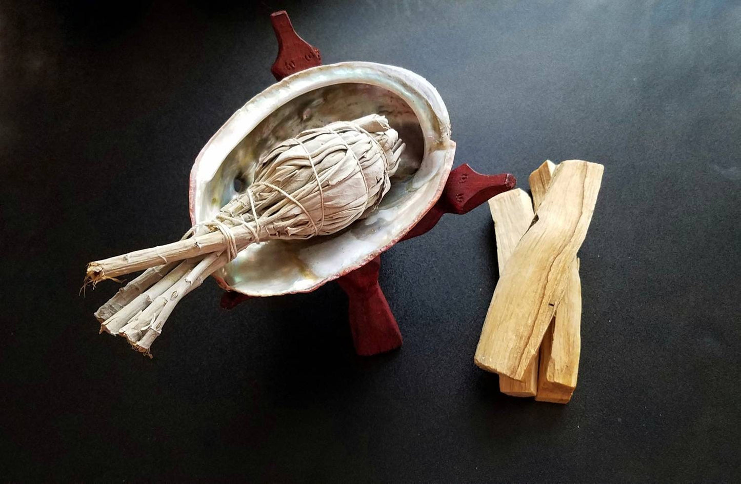 BLACK Sage Mugwort Smudge Wand Smoke Cleansing Ritual House Smudging Cleanse Premium Natural Incense Smudging Dried Sage Herb Altar Tools