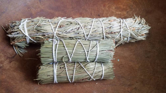 PINE Smudge Wand Smoke Cleansing Ritual House Smudging Cleanse Sage Sticks Natural Incense Smudging Dried Herb Bundle Altar Tools Offerings