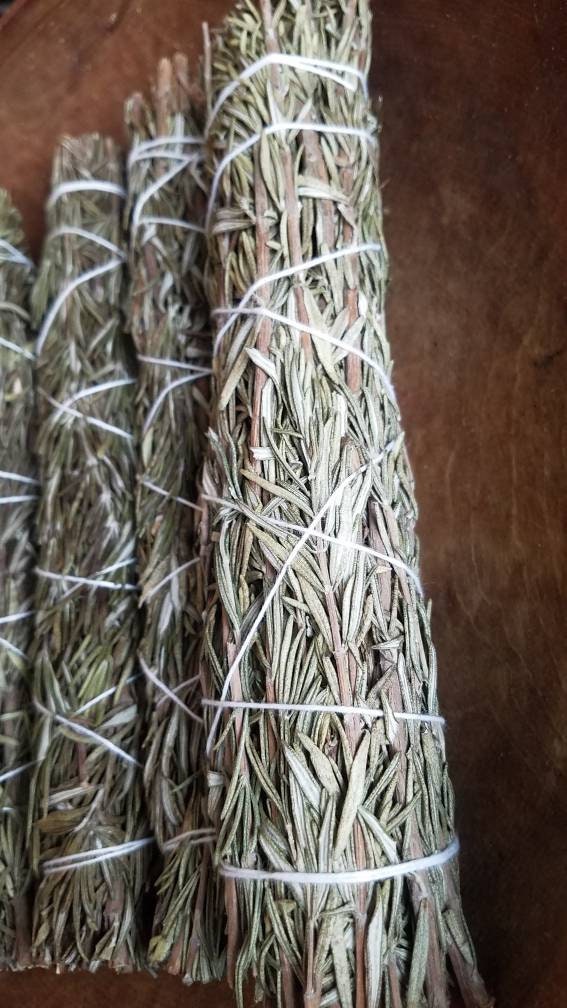 OREGANO Smudge Wand Smoke Cleansing Ritual House Smudging Sage Sticks Natural Incense Smudging Dried Herb Bundle Altar Tools Offerings