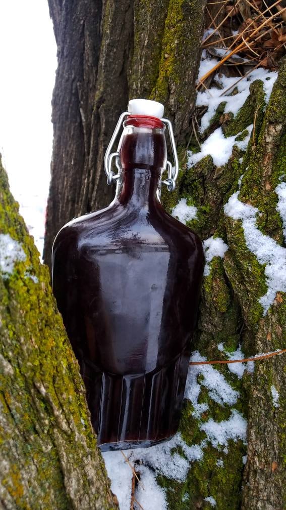 Organic DIY Elderberry Syrup Kit, organic black elderberries, recipe card
