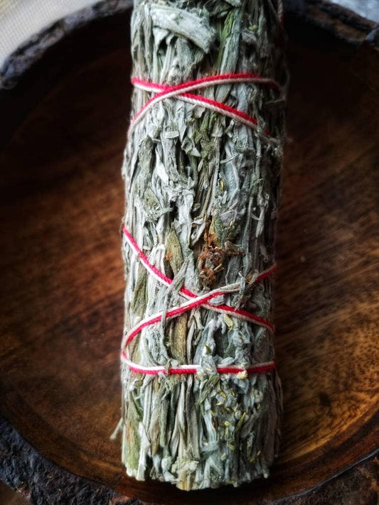 BLACK Sage Mugwort Smudge Wand Smoke Cleansing Ritual House Smudging Cleanse Premium Natural Incense Smudging Dried Sage Herb Altar Tools