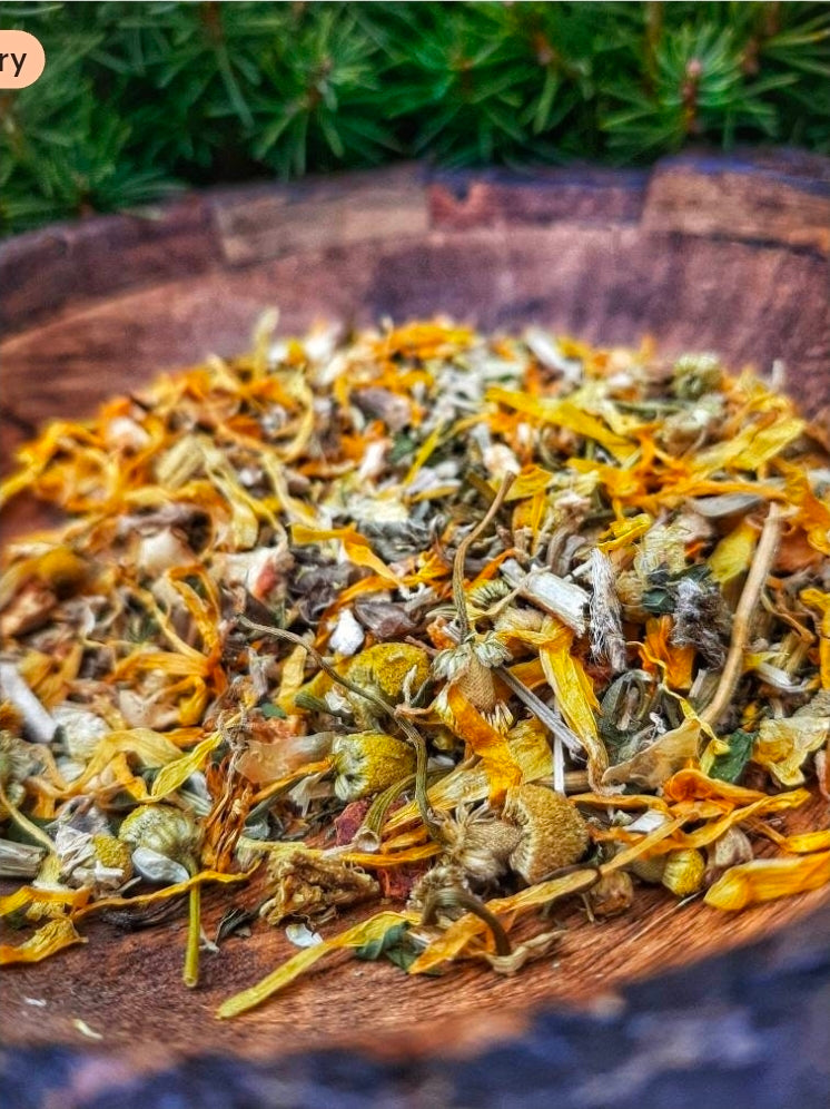 Heartburn  Loose Leaf Tea Blend, natural handcrafted artisan wildcrafted organic loose leaf herbal tea